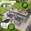 tillvex� Gartenst�hle 2er Set Stapelbar Wetterfest | Outdoor St�hle bis 120kg belastbar | Gartenst�hle Outdoor | Terrassenstuhl Gartenm�bel Balkon Garten Terrasse