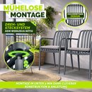 tillvex� Gartenst�hle 2er Set Stapelbar Wetterfest | Outdoor St�hle bis 120kg belastbar | Gartenst�hle Outdoor | Terrassenstuhl Gartenm�bel Balkon Garten Terrasse