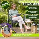 tillvex� Gartenst�hle 2er Set Stapelbar Wetterfest | Outdoor St�hle bis 120kg belastbar | Gartenst�hle Outdoor | Terrassenstuhl Gartenm�bel Balkon Garten Terrasse
