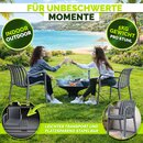 tillvex� Gartenst�hle 2er Set Stapelbar Wetterfest | Outdoor St�hle bis 120kg belastbar | Gartenst�hle Outdoor | Terrassenstuhl Gartenm�bel Balkon Garten Terrasse
