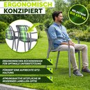 tillvex� Gartenst�hle 2er Set Stapelbar Wetterfest | Outdoor St�hle bis 120kg belastbar | Gartenst�hle Outdoor | Terrassenstuhl Gartenm�bel Balkon Garten Terrasse