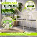 tillvex� Gartenst�hle 2er Set Stapelbar Wetterfest mit Armlehne | Outdoor St�hle bis 120kg belastbar | Gartenst�hle Outdoor | Terrassenstuhl Gartenm�bel Balkon Garten Terrasse