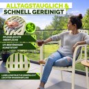 tillvex� Gartenst�hle 2er Set Stapelbar Wetterfest mit Armlehne | Outdoor St�hle bis 120kg belastbar | Gartenst�hle Outdoor | Terrassenstuhl Gartenm�bel Balkon Garten Terrasse