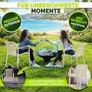 tillvex� Gartenst�hle 2er Set Stapelbar Wetterfest mit Armlehne | Outdoor St�hle bis 120kg belastbar | Gartenst�hle Outdoor | Terrassenstuhl Gartenm�bel Balkon Garten Terrasse