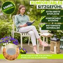 tillvex� Gartenst�hle 2er Set Stapelbar Wetterfest | Outdoor St�hle bis 120kg belastbar | Gartenst�hle Outdoor | Terrassenstuhl Gartenm�bel Balkon Garten Terrasse