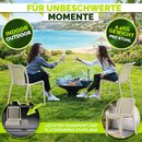 tillvex� Gartenst�hle 2er Set Stapelbar Wetterfest | Outdoor St�hle bis 120kg belastbar | Gartenst�hle Outdoor | Terrassenstuhl Gartenm�bel Balkon Garten Terrasse