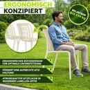 tillvex� Gartenst�hle 2er Set Stapelbar Wetterfest | Outdoor St�hle bis 120kg belastbar | Gartenst�hle Outdoor | Terrassenstuhl Gartenm�bel Balkon Garten Terrasse