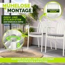 tillvex� Gartenst�hle 2er Set Stapelbar Wetterfest mit Armlehne | Outdoor St�hle bis 120kg belastbar | Gartenst�hle Outdoor | Terrassenstuhl Gartenm�bel Balkon Garten Terrasse