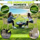 tillvex� Gartenst�hle 6er Set Stapelbar Wetterfest | Outdoor St�hle bis 120kg belastbar | Gartenst�hle Outdoor | Terrassenstuhl Gartenm�bel Balkon Garten Terrasse