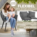 tillvex� Gartenstuhl 1 St�ck Wetterfest mit Armlehne | Outdoor St�hle bis 160kg belastbar | Gartenst�hle UV-best�ndig | Terrassenstuhl Sessel Gartenm�bel Terrasse Balkon Garten