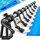 tillvex Pool Aufroller Premium 1,05-6,15 m inkl. Thermometer & B�nder | Aufrollsystem f�r Solarplane | Mobile Aufrollvorrichtung f�r Poolplane & Abdeckung | witterungsbest�ndiges Material