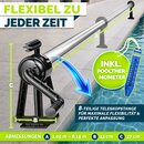 tillvex Pool Aufroller Premium 1,05-6,15 m inkl. Thermometer & B�nder | Aufrollsystem f�r Solarplane | Mobile Aufrollvorrichtung f�r Poolplane & Abdeckung | witterungsbest�ndiges Material
