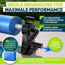 tillvex Pool Aufroller Premium 1,05-6,15 m inkl. Thermometer & B�nder | Aufrollsystem f�r Solarplane | Mobile Aufrollvorrichtung f�r Poolplane & Abdeckung | witterungsbest�ndiges Material