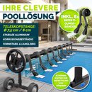 tillvex Pool Aufroller Premium 3-5,70 m mit Vollgummireifen inkl. Thermometer & B�nder| Aufrollsystem f�r Solarfolie | Aufrollvorrichtung f�r Poolplane & Abdeckung | witterungsbest�ndiges Material
