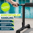 tillvex Pool Aufroller Premium 3-5,70 m mit Vollgummireifen inkl. Thermometer & B�nder| Aufrollsystem f�r Solarfolie | Aufrollvorrichtung f�r Poolplane & Abdeckung | witterungsbest�ndiges Material