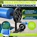 tillvex Pool Aufroller Premium 3-5,70 m mit Vollgummireifen inkl. Thermometer & B�nder| Aufrollsystem f�r Solarfolie | Aufrollvorrichtung f�r Poolplane & Abdeckung | witterungsbest�ndiges Material