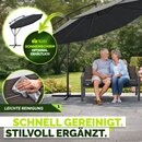 tillvex� Gartenbank Wetterfest 2-3 Sitzer mit Abdeckung & Kissen | Parkbank in Holzoptik bis 300kg belastbar UV-best�ndig | Sitzbank Garten Terrasse Balkon mit waschbarem Bezug