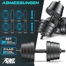 RE:SPORT Kurzhantel Set 30 kg Hantelset Hantel Krafttraining Gewichte