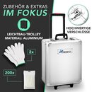 TRESKO 1400 tlg Werkzeugkoffer Silber Werkzeugkasten Werkzeugbox Werkzeugkiste Trolley Set