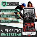 TRESKO 1400 tlg Werkzeugkoffer Silber Werkzeugkasten Werkzeugbox Werkzeugkiste Trolley Set