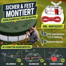 tillvex� Premium Poolabdeckung rund 320 - 366 cm (� 420 cm) mit Montageset | Solar Pool Abdeckplane mit 200g/m� | Poolplane Rundpool f�r Sommer & Winter | Abdeckung UV-best�ndig Schwimmbecken Schwimmbad