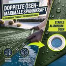 tillvex� Premium Poolabdeckung rund 320 - 366 cm (� 420 cm) mit Montageset | Solar Pool Abdeckplane mit 200g/m� | Poolplane Rundpool f�r Sommer & Winter | Abdeckung UV-best�ndig Schwimmbecken Schwimmbad