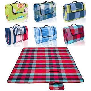 TRESKO Picknickdecke XXL Campingdecke Reisedecke...