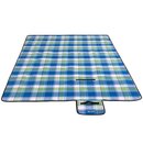 Picknickdecke Campingdecke wrmeisoliert wasserdicht mit Tragegriff 195 x 150 cm Muster / Blau - Grn - Wei
