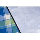 Picknickdecke Campingdecke wrmeisoliert wasserdicht mit Tragegriff 195 x 150 cm Muster / Blau - Grn - Wei