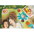 Picknickdecke Campingdecke w�rmeisoliert wasserdicht mit Tragegriff 200 x 200 cm Blumenmuster