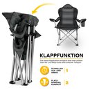 TRESKO� Campingstuhl Faltbar bis 200kg | Faltstuhl mit K�hltasche, Getr�nkehalter & Seitentasche | Klappstuhl XXL inkl. Tragetasche | Angelstuhl gepolstert f�r Outdoor, Angeln, Festival & Garten