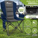 TRESKO� Campingstuhl Faltbar bis 200kg | Faltstuhl mit K�hltasche, Getr�nkehalter & Seitentasche | Klappstuhl XXL inkl. Tragetasche | Angelstuhl gepolstert f�r Outdoor, Angeln, Festival & Garten