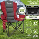 TRESKO� Campingstuhl Faltbar bis 200kg | Faltstuhl mit K�hltasche, Getr�nkehalter & Seitentasche | Klappstuhl XXL inkl. Tragetasche | Angelstuhl gepolstert f�r Outdoor, Angeln, Festival & Garten