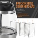 TRESKO Glas Wasserkocher 1,8L / 2200W mit Temperatureinstellung | Teekocher Edelstahl Touch mit Teesieb & Kalkfilter | 100% BPA FREI | Farbwechsel LED Beleuchtung | 2 Stunden Warmhaltefunktion