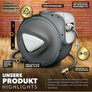 TRESKO Druckluftschlauch 15m Aufroller Automatik Schlauchtrommel 1/4 Trommel Schlauch