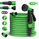 tillvex Flexibler Gartenschlauch Grn 22,5m Wasserschlauch dehnbarer Flexischlauch Wonder