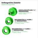 tillvex Flexibler Gartenschlauch Grn 22,5m Wasserschlauch dehnbarer Flexischlauch Wonder