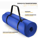 Yogamatte Fitnessmatte Gymnastikmatte Pilates Dunkelblau 190x100x1,5cm