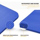 Yogamatte Fitnessmatte Gymnastikmatte Pilates Dunkelblau 190x100x1,5cm