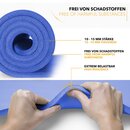 Yogamatte Fitnessmatte Gymnastikmatte Pilates Dunkelblau 190x100x1,5cm