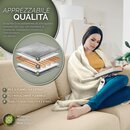 sinnlein� Heizdecke aus Pl�sch 160 x 120 cm Creme T�V S�D GS gepr�ft | elektrische W�rmedecke mit Abschaltautomatik | Kuscheldecke | Timerfunktion | 9 Temperaturstufen | waschbar bis 40�C | Digitalanzeige