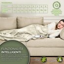 sinnlein� Heizdecke aus Pl�sch 160 x 120 cm Creme T�V S�D GS gepr�ft | elektrische W�rmedecke mit Abschaltautomatik | Kuscheldecke | Timerfunktion | 9 Temperaturstufen | waschbar bis 40�C | Digitalanzeige