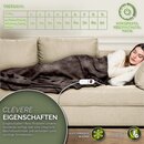 sinnlein� Heizdecke elektrisch 160x120cm Braun W�rmeunterbett XXL Heizmatte Abschaltautomatik