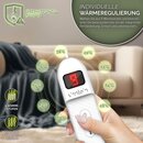 sinnlein� Heizdecke elektrisch 160x120cm Grau W�rmeunterbett XXL Heizmatte Abschaltautomatik