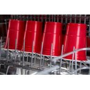 TRESKO Rote Partybecher 250 St�ck Trinkbecher Mehrwegbecher Plastikbecher Party Beer Pong Cups