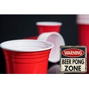 TRESKO Rote Partybecher 250 St�ck Trinkbecher Mehrwegbecher Plastikbecher Party Beer Pong Cups