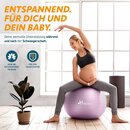 TRESKO Gymnastikball (Princess-Pink, 65 cm) mit Pumpe Fitnessball Yogaball Sitzball Sportball Pilates Ball Sportball