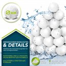 tillvex® 700g Pool Filterbälle langlebige Filter Balls für glasklares Wasser
