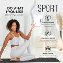 RE:SPORT Yogamatte Fitnessmatte Gymnastikmatte Pilates Sportmatte Bodenmatte PHTHALATFREI