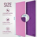 RE:SPORT Yogamatte Lila Fitnessmatte Gymnastikmatte Pilates Sportmatte Bodenmatte PHTHALATFREI